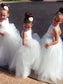 Ball Jewel Floor-Length Sleeveless Gown Tulle Flower Girl Dresses