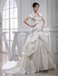 Satin Long Trumpet/Mermaid Beading Sleeveless Strapless Wedding Dresses