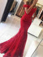 Off-the-Shoulder Trumpet/Mermaid Sleeveless Train Sweep/Brush Tulle Applique Dresses