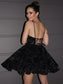 Ruffles Lace Sleeveless A-Line/Princess V-neck Short/Mini Homecoming Dresses