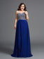 Rhinestone Sleeveless A-Line/Princess Long Sweetheart Chiffon Plus Size Dresses