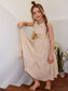 Scoop Hand-Made Tea-Length Chiffon A-Line/Princess Flower Sleeveless Flower Girl Dresses