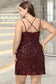 Jaslene Bodycon Scoop Short/Mini Sequin Homecoming Dress With Sequins DKP0020489