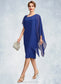Claire Sheath/Column V-neck Knee-Length Chiffon Mother of the Bride Dress With Beading Sequins DK126P0015013