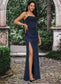 Donna Sheath/Column Sweetheart Floor-Length Tulle Prom Dresses DKP0022202