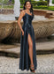 Brynn A-line Cowl Floor-Length Stretch Satin Prom Dresses DKP0022216