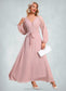 April V-Neck Elegant A-line Chiffon Dresses DKP0022360