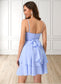 Emelia V-Neck A-line Chiffon Dresses DKP0022370