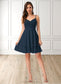 Emelia V-Neck A-line Chiffon Dresses DKP0022370