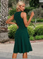 Lana Ruffle Scoop Elegant Trumpet/Mermaid Polyester Asymmetrical Dresses DKP0022448