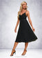 Marcia Rhinestone Sweetheart Elegant A-line Chiffon Midi Dresses DKP0022455