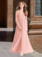 Lucy A-Line Pleated Chiffon Floor-Length Junior Bridesmaid Dress Rosette DKP0022868
