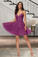 Alivia A-line V-Neck Short/Mini Lace Tulle Homecoming Dress With Sequins DKP0020500