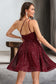 Gabriella A-line One Shoulder Short/Mini Sequin Homecoming Dress With Sequins DKP0020485
