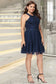 June A-line Scoop Short/Mini Lace Tulle Homecoming Dress With Beading DKP0020560