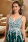Josephine A-line V-Neck Short/Mini Lace Tulle Homecoming Dress DKP0020468