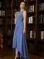 Zoey A-Line/Princess Chiffon Applique Scoop Sleeveless Asymmetrical Mother of the Bride Dresses DKP0020257