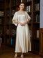 Lia A-Line/Princess Silk like Satin Ruched Scoop 1/2 Sleeves Ankle-Length Mother of the Bride Dresses DKP0020243