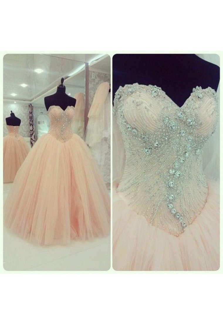 2024 Tulle Sweetheart With Beading Quinceanera Dresses Ball Gown