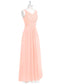 Amelia Trumpet/Mermaid Sleeveless Floor Length Natural Waist Spaghetti Staps Bridesmaid Dresses