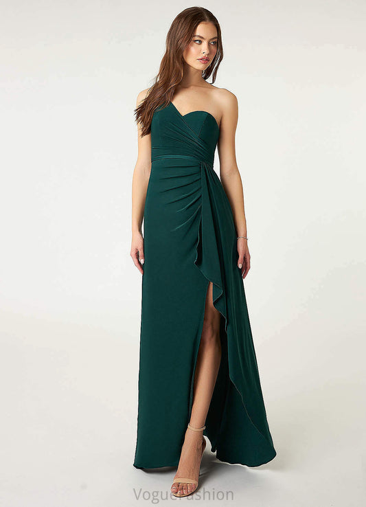 Riya Sleeveless Floor Length Natural Waist A-Line/Princess Straps Bridesmaid Dresses