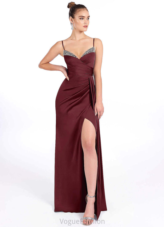 Jaliyah Floor Length Sleeveless A-Line/Princess Scoop Natural Waist Bridesmaid Dresses