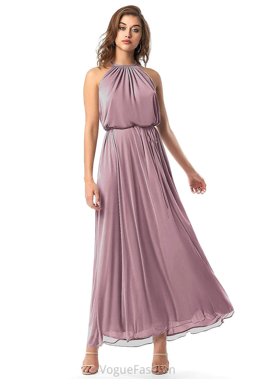 Kamryn A-Line/Princess V-Neck Floor Length Natural Waist Sleeveless Bridesmaid Dresses