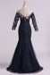 Bateau Half Sleeves Mother Of The Bride Dresses Floor Length Tulle With Applique