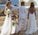 Backless Lace Open Back Sweetheart A-Line White Chiffon Sleeveless Beach Wedding Dresses JS981