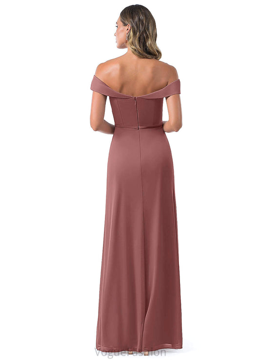 Daphne Scoop Sleeveless Natural Waist A-Line/Princess Floor Length Bridesmaid Dresses