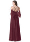 Lilian Floor Length Sleeveless Natural Waist Spaghetti Staps Satin Trumpet/Mermaid Bridesmaid Dresses
