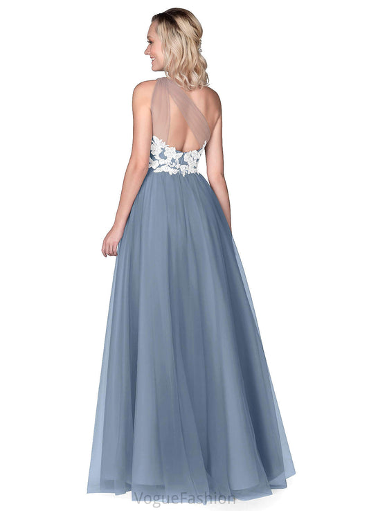 Fatima Natural Waist Sleeveless Floor Length Spaghetti Staps A-Line/Princess Bridesmaid Dresses