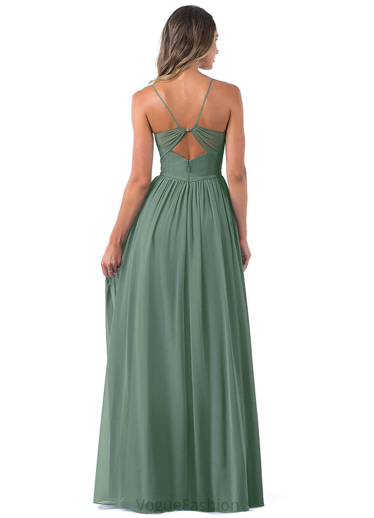 Kaitlyn Off The Shoulder Natural Waist Sleeveless A-Line/Princess Bridesmaid Dresses