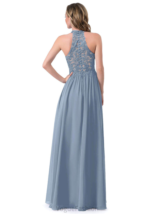 Ariella Trumpet/Mermaid Floor Length Velvet Natural Waist Sleeveless Scoop Bridesmaid Dresses