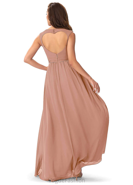 Eliza Floor Length One Shoulder Sheath/Column Sleeveless Natural Waist Bridesmaid Dresses
