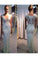 New Arrival V Neck Lace Mermaid Floor Length Wedding Dresses