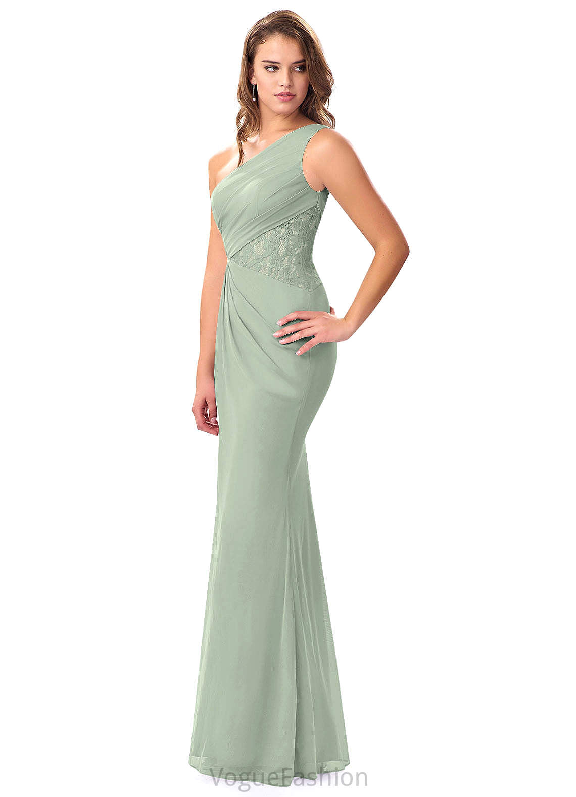 Lorelai Natural Waist Spaghetti Staps V-Neck Floor Length Sleeveless A-Line/Princess Bridesmaid Dresses