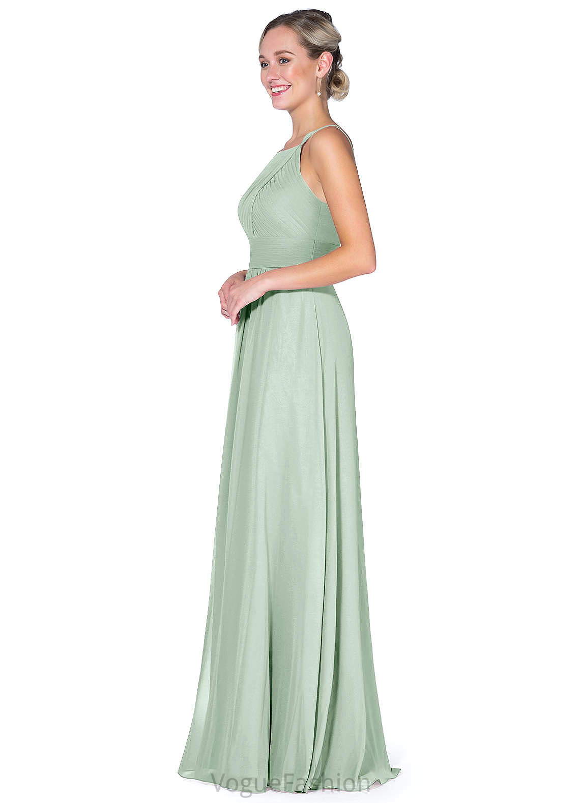 Myah Sleeveless Trumpet/Mermaid Straps Floor Length Natural Waist Bridesmaid Dresses