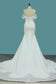 Wedding Dresses Mermaid Satin Off The Shoulder With Applique And Beads Cathedral Train