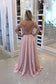 Boat Neck Long Sleeves Prom Dresses A Line Chiffon With Applique And Beads