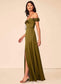 Armani A-Line/Princess Spaghetti Staps Sleeveless Floor Length Natural Waist Bridesmaid Dresses