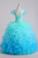 Quinceanera Dresses Ball Gown Floor Length With Beads And Ruffles