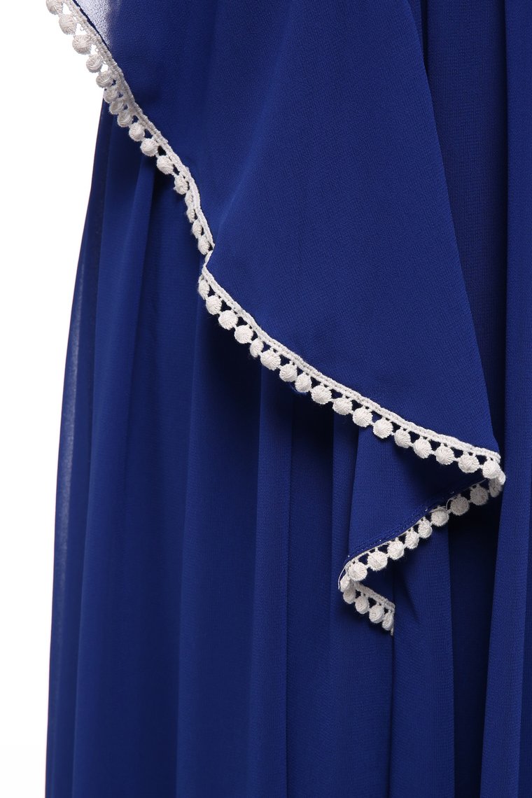 Polyester Prom Dresses V Neck A Line Ankle Length