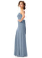 Lucinda Floor Length Spaghetti Staps Satin Sleeveless Trumpet/Mermaid Natural Waist Bridesmaid Dresses