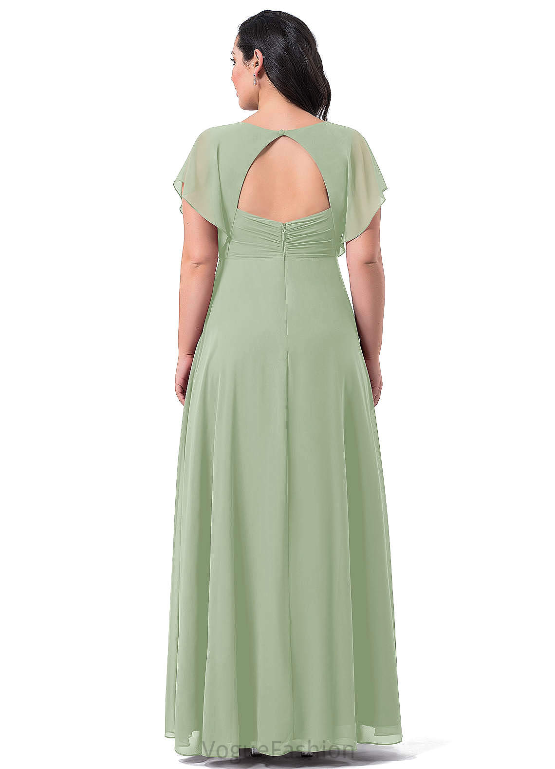 Kylee Natural Waist Off The Shoulder Floor Length Sleeveless Spaghetti Staps A-Line/Princess Bridesmaid Dresses