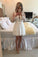 Lace V Neck A Line Homecoming Dresses Long Sleeves Lace With Applique
