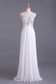 Popular Prom Dresses Sweetheart Chiffon With Beading Floor Length White
