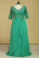 Plus Size V Neck Mother Of The Bride Dresses With Beads & Applique Chiffon Color Hunter