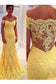 Tulle Off The Shoulder Prom Dresses Mermaid With Applique Sweep Train