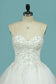 Sweetheart Wedding Dresses A Line Organza With Beaded Bodice